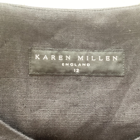Karen Millen Linen Column Maxi Dress - UK 12 - Picture 9 of 11